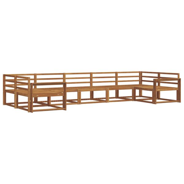 vidaXL Buiten bankenset 7 pcs Naturel Massief Acaciahout