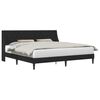 vidaXL Bedframe met hoofdeinde Zwart 200 x 200 cm Fluweel