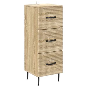 vidaXL Ladenkast Sonoma Eiken 33 x 34,5 x 89,5 cm Bewerkt hout