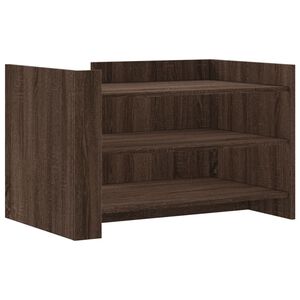 vidaXL Salontafel 80x50x50 cm bewerkt hout bruin eikenkleur