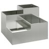 vidaXL Plantenbak Zilver 100 x 100 x 60 cm Gegalvaniseerd staal
