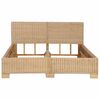 vidaXL Bedframe handgeweven echt rattan 140x200 cm
