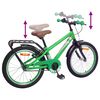 vidaXL Kinderfiets 18 Inch voor 5-7 jaar Groen