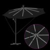 vidaXL Cantilever Banana Parasol Zwart 294 x 294 x 248 cm