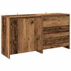 vidaXL 2-delige Dressoirs bewerkt hout oud houtkleurig