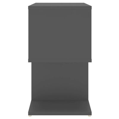 vidaXL Nachtkastje 50x30x51,5 cm spaanplaat grijs