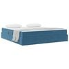 vidaXL Opbergbed met matras Donkerblauw 160 x 200 cm Fluweel