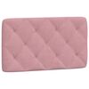 vidaXL Bedframe zonder matras fluweel roze 80x200 cm