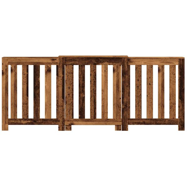 vidaXL Radiatorombouw 205x21,5x83,5 cm bewerkt hout oud hout