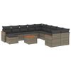 vidaXL Patio Sofa Set 11-zits Grey