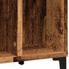 vidaXL Platenkast 100x38x48 cm bewerkt hout oud houtkleurig