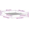 vidaXL Bedframe Wasbruin 160 x 220 cm Massief grenenhout