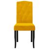 vidaXL Eetkamerstoelen 4 st fluweel geel