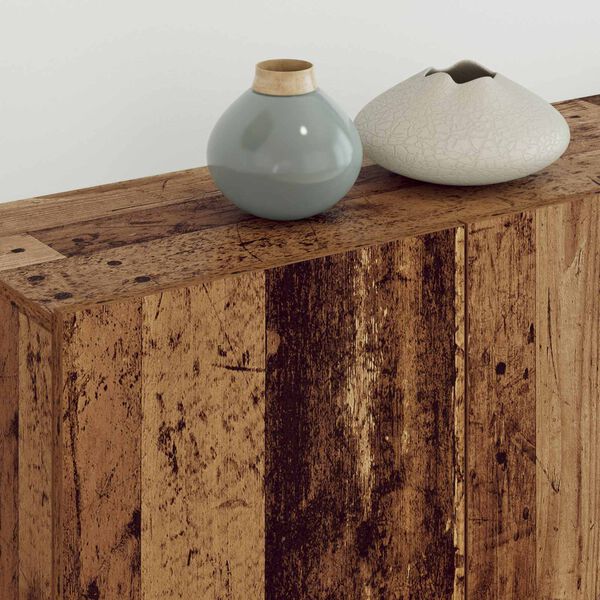 vidaXL TV-kast Wandgemonteerd 4 pcs Oud Hout Bewerkt hout