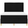 vidaXL Boxspringbed met matras met hoofdeinde Zwart 140 x 190 cm Stof