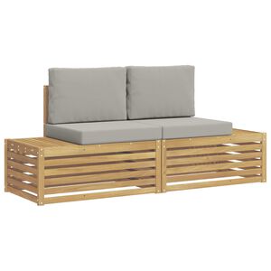 vidaXL 2 st Buiten bankenset Wit