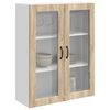 vidaXL Keukenkast Kalmar Sonoma Eiken 80 x 31 x 100 cm Bewerkt hout