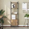 vidaXL Boekenkast Artisan Eiken 44,5 x 30 x 154,5 cm Bewerkt hout