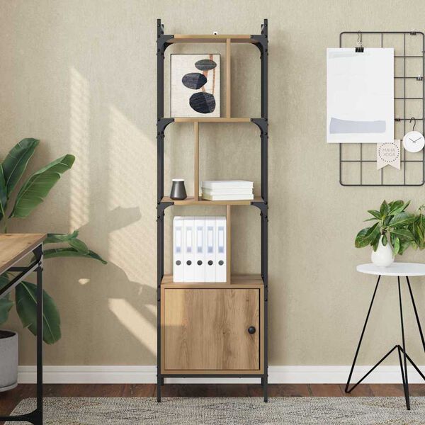 vidaXL Boekenkast Artisan Eiken 44,5 x 30 x 154,5 cm Bewerkt hout