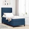 vidaXL Boxspringbed met matras met hoofdeinde Blauw 190 x 90 cm Stof