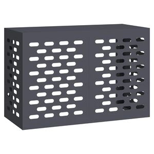 vidaXL Airconditioner hoes Antraciet 90 x 40 x 60 cm Staal