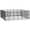 vidaXL Hondenkennel 33,18 m&sup2; staal