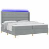vidaXL Boxspringbed met matras Lichtgrijs 140 x 200 cm Stof