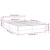 vidaXL Bedframe zonder matras 120x190 cm fluweel donkergroen