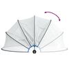 vidaXL Zwembadoverkapping rond 376x188 cm PVC
