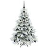 vidaXL Kunstkerstboom met 150 LED met standaard Wit 120 cm PE en PVC