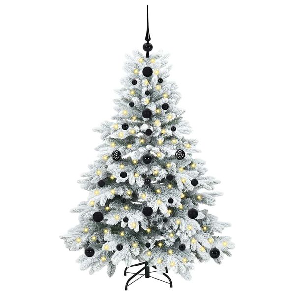 vidaXL Kunstkerstboom met 150 LED met standaard Wit 120 cm PE en PVC