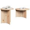 vidaXL Salontafel 2 pcs Naturel Massief grenenhout
