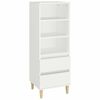 vidaXL Hoge kast 40x36x110 cm bewerkt hout wit