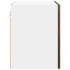 vidaXL Hangkast met opslag Gerookt eiken 40 x 31 x 40 cm Bewerkt hout