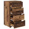 vidaXL Opslagkasten 2 pcs Oud Hout 60 x 48 x 105 cm Bewerkt hout