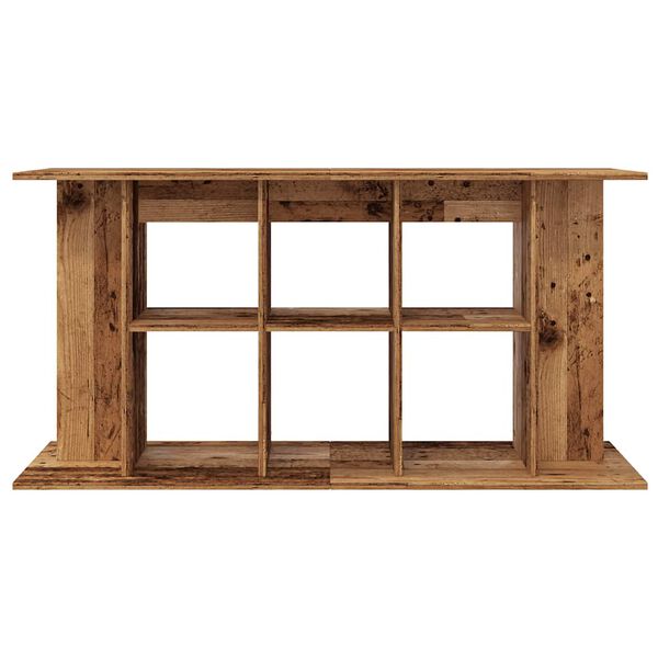 vidaXL Aquariumstandaard 120x40x60 cm bewerkt hout oud houtkleurig