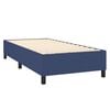 vidaXL Boxspring met matras stof blauw 80x200 cm