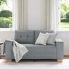 vidaXL Loveseat bank 160x77x82 cm stof lichtgrijs