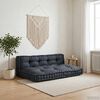 vidaXL Pallet Sofa Kussen 2 pcs Antracietkleurig 120 x 80 x 38 cm Stof