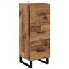 vidaXL Highboard met lade Oud Hout 34,5 x 34 x 180 cm Bewerkt hout