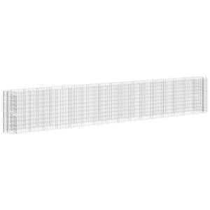 vidaXL Gabion plantenbak verhoogd 610x50x100 cm gegalvaniseerd ijzer