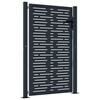 vidaXL Poort 100x150 cm met vierkant staal antracietkleurig