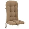vidaXL Zon Loungerkussen PUTTEN 100% Polyester Taupe 48 x 112 x 10 cm