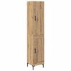 vidaXL Hoge kast Artisan Eiken 34,5 x 34 x 180 cm Bewerkt hout