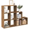 vidaXL Kamerscherm / boekenkast 137,5x29x103,5 cm hout artisanaal eik