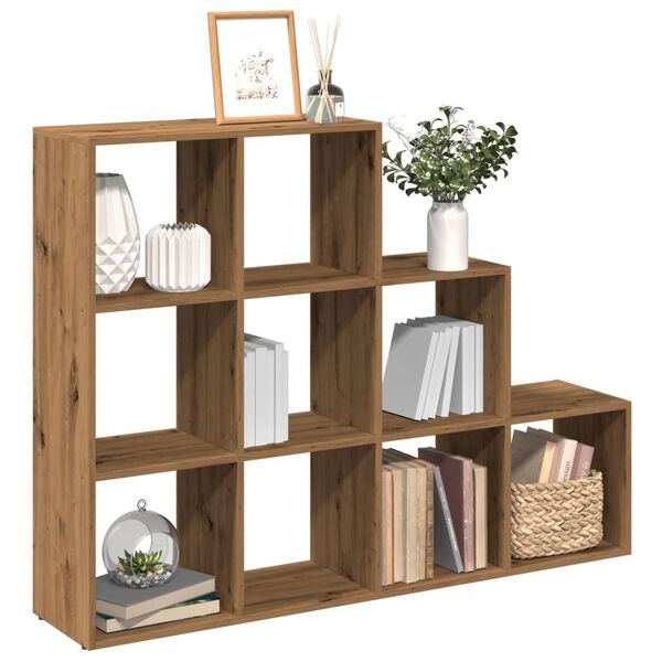 vidaXL Kamerscherm / boekenkast 137,5x29x103,5 cm hout artisanaal eik