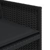 vidaXL 15-delige Tuinset met kussens poly rattan zwart