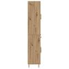 vidaXL Hoge kast met lade 2 pcs Artisan Eiken Bewerkt hout