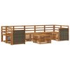 vidaXL Buiten bankenset 8 pcs Naturel Massief Acaciahout