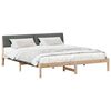 vidaXL Bedframe Bruin en donkergrijs 180 x 200 cm Massief grenenhout